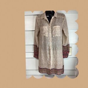Papaya Beige Patterned Blouse.26